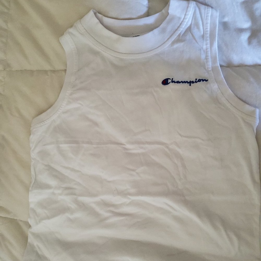 Champion muscle crop tee- women XS
